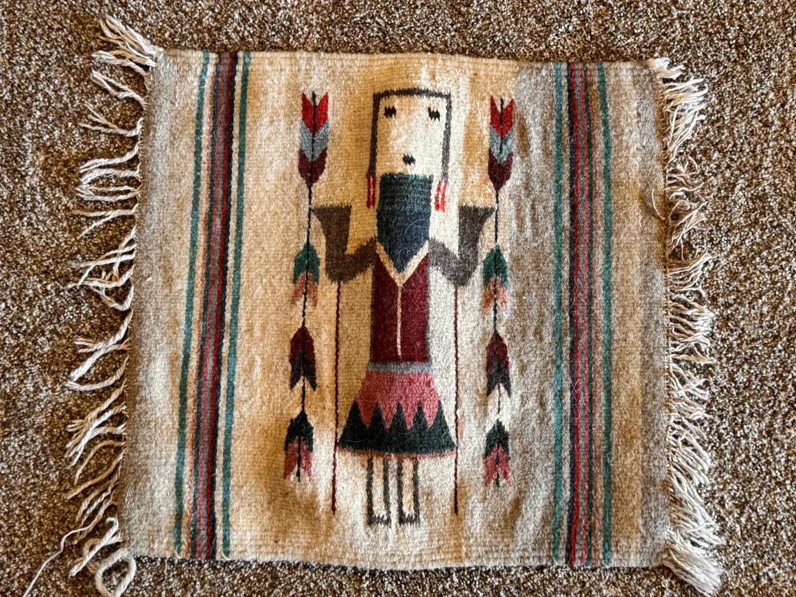 Traditional textile art with fringes
